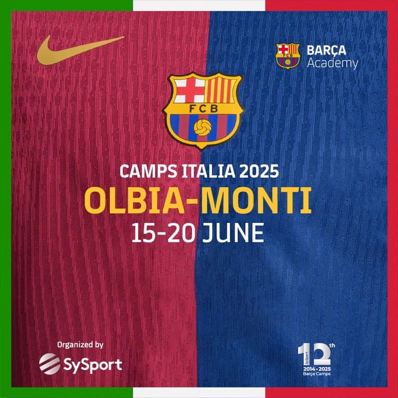 Barca Academy Football camp Olbia Monti Italy