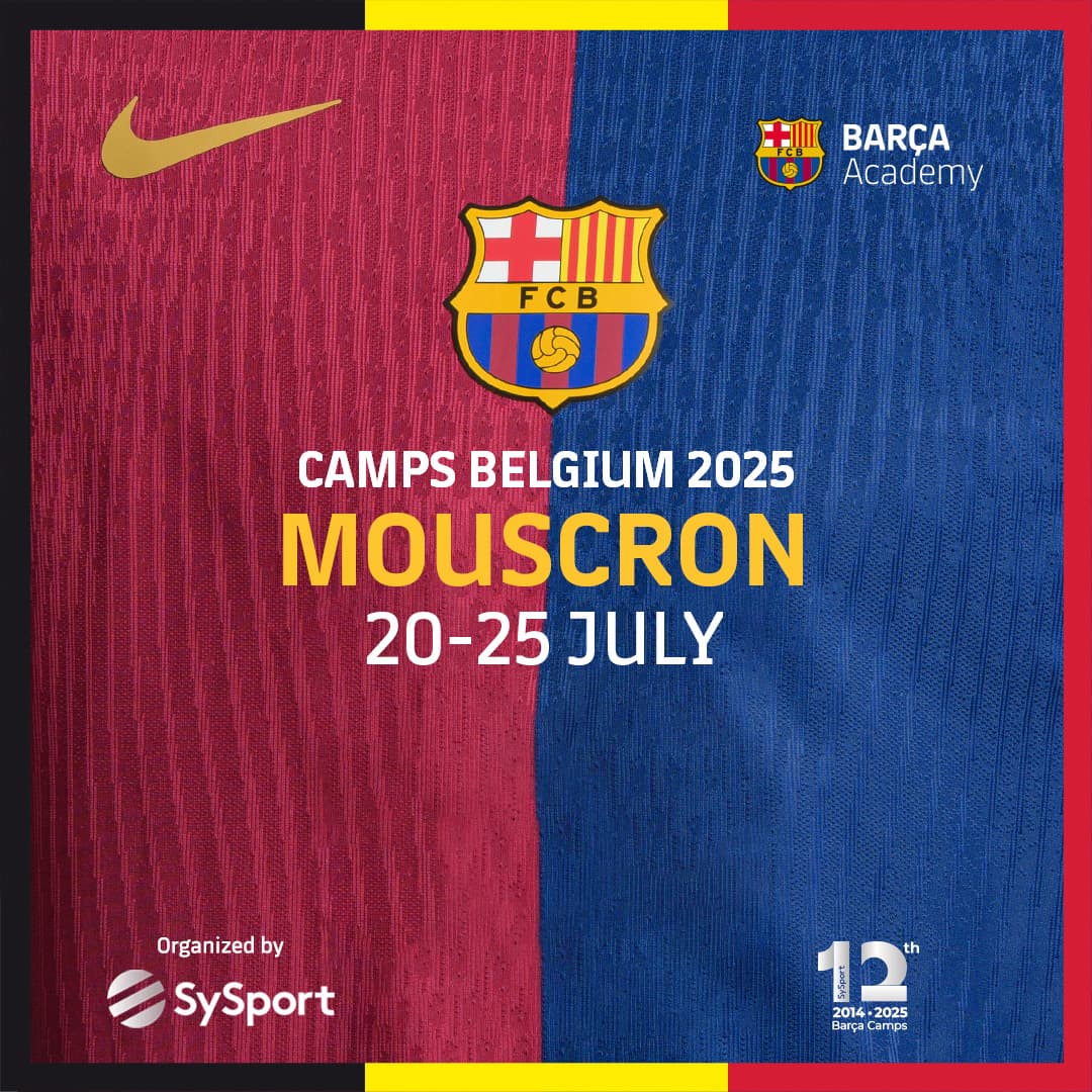 Barca Academy Football camp Mouscron Belgium