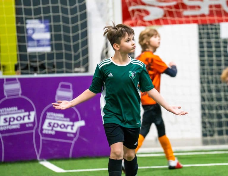 Lidl summer football camp in Lidla arena Riga Latvia