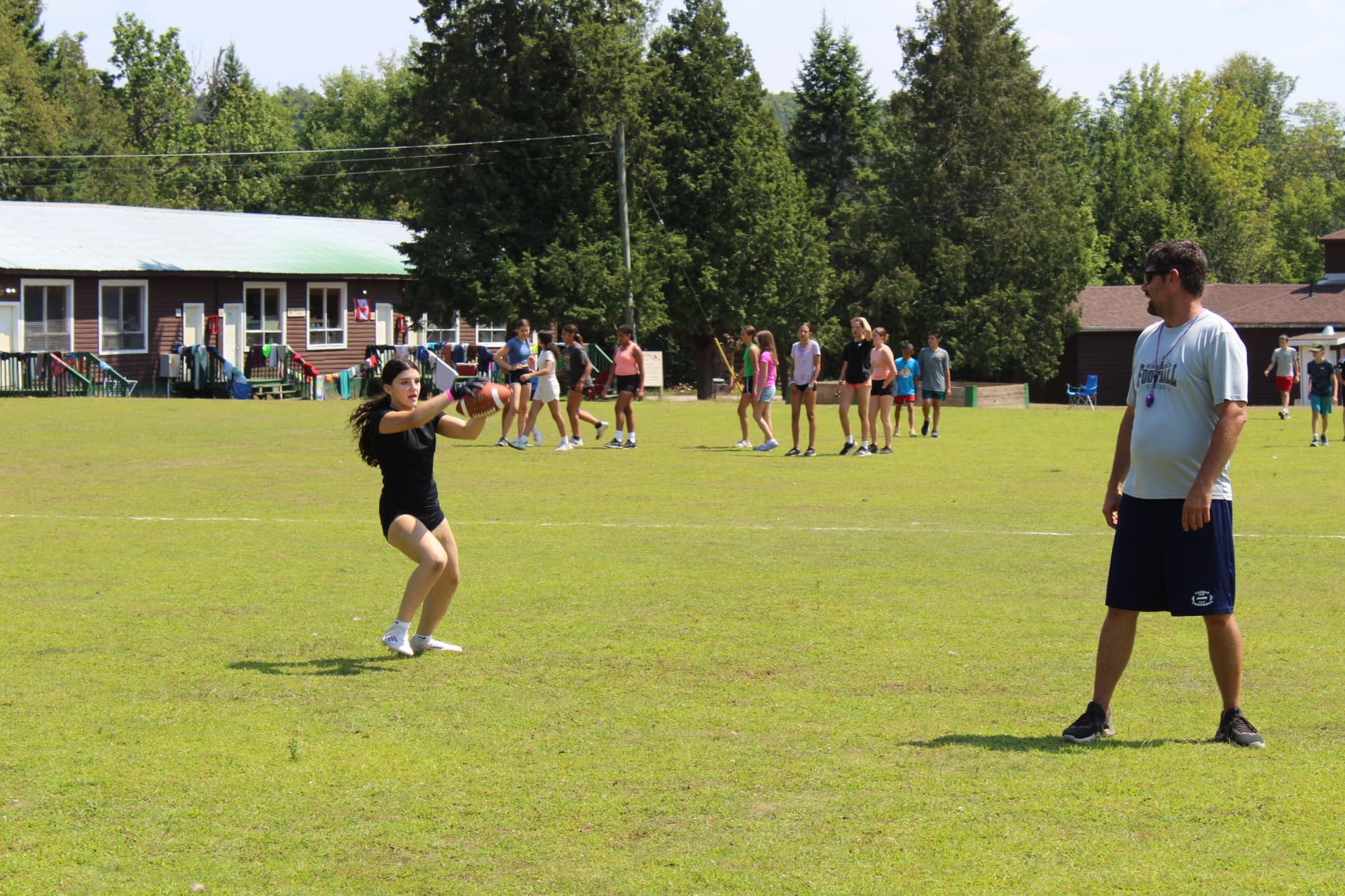 Olympia American Football passing camp Canada