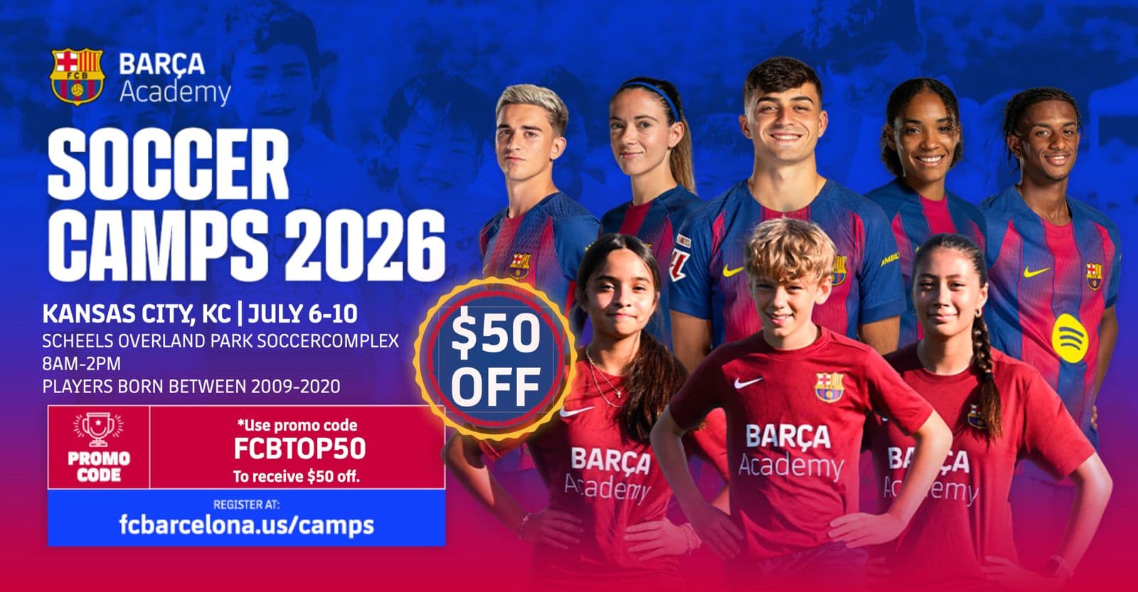 FC BARCELONA SUMMER CAMP - KANSAS CITY 2026