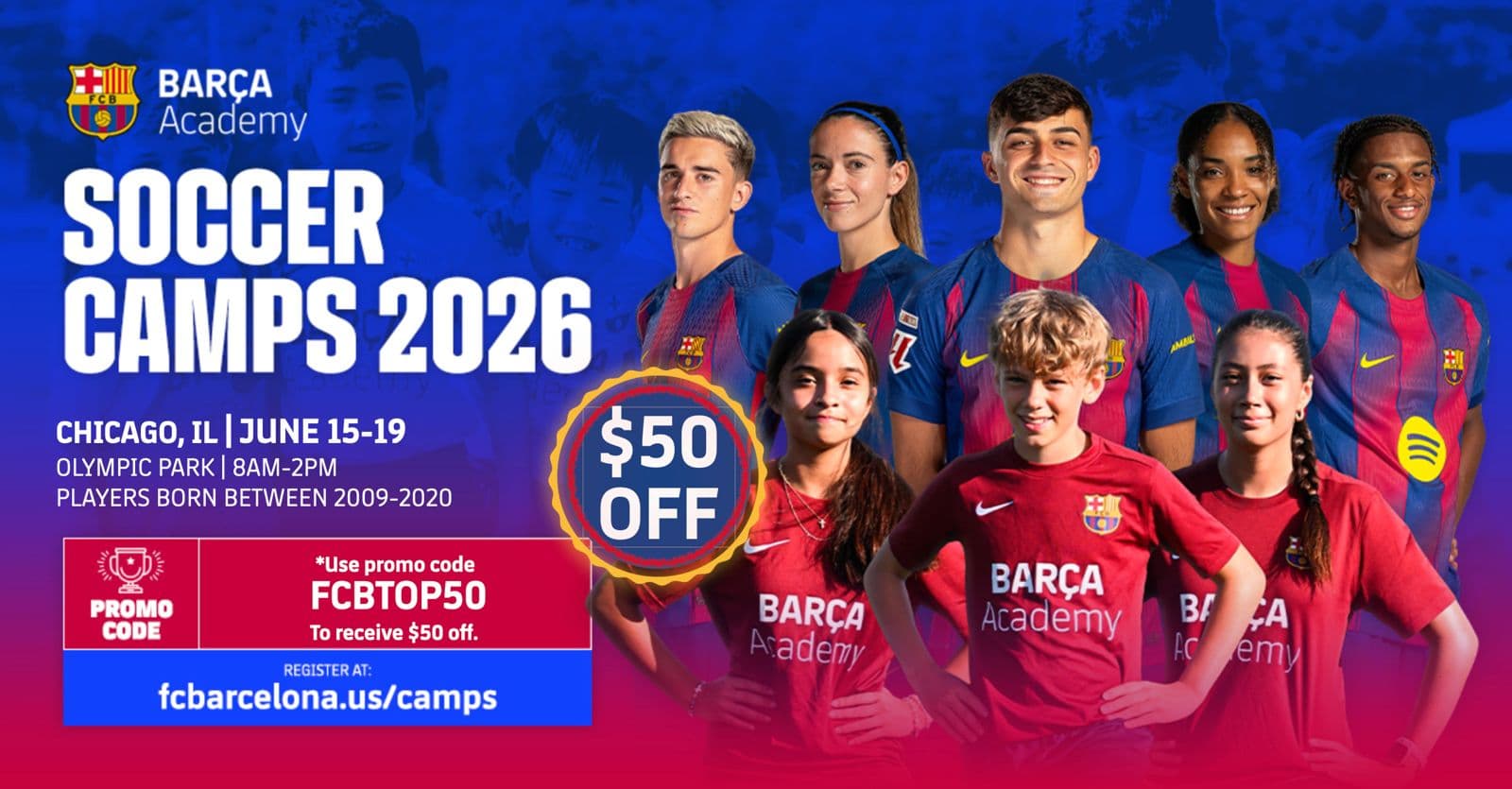 FC BARCELONA SUMMER CAMP - CHICAGO 2026
