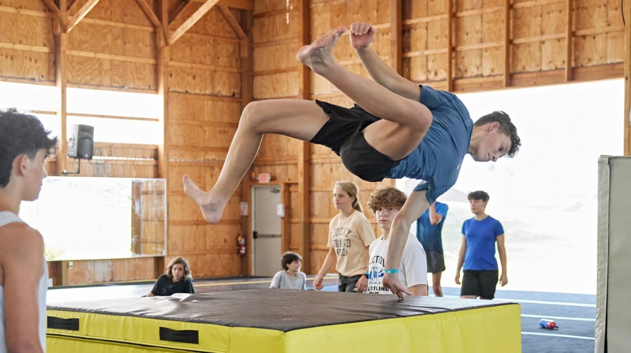 Woodwards weeklong parkour camp with Bob Reese