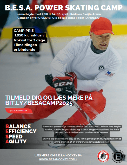 BESA ICE HOCKEY SKATING DEVELOPMENT CAMP DENMARK COPENHAGEN 14 - 16 Apr 2025