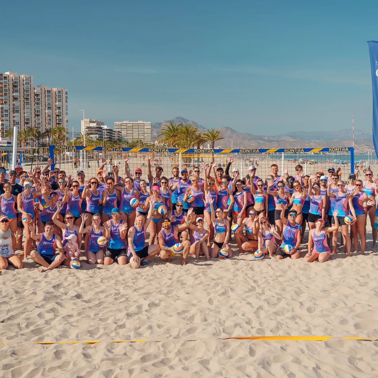 Beachvolleyball camp in Benidorm Spain March 2025