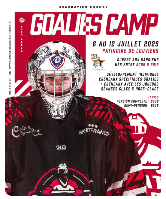 GH Specific Ice Hockey Goalkeeper Camp in Louviers