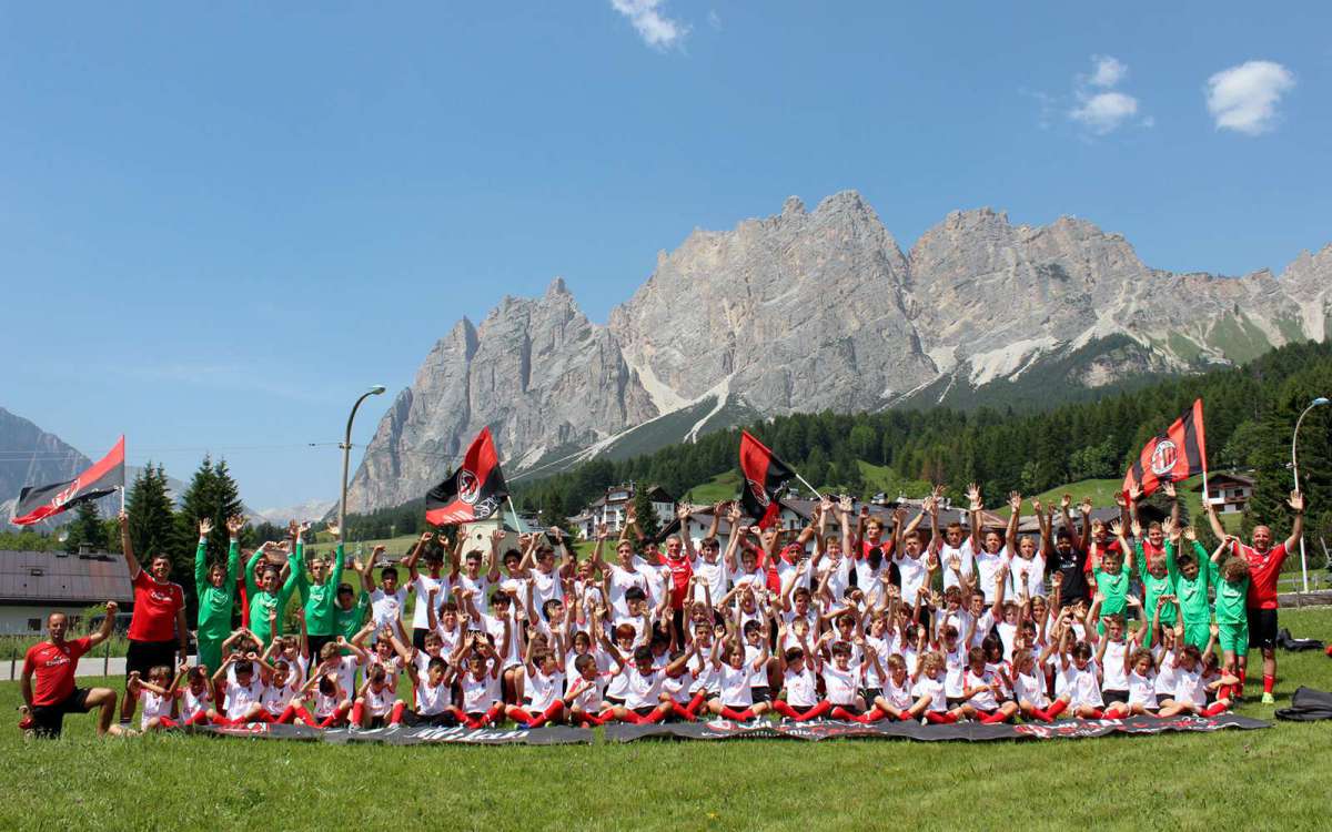 AC Milan Academy soccer football camps Cortina d'Ampezzo week 2